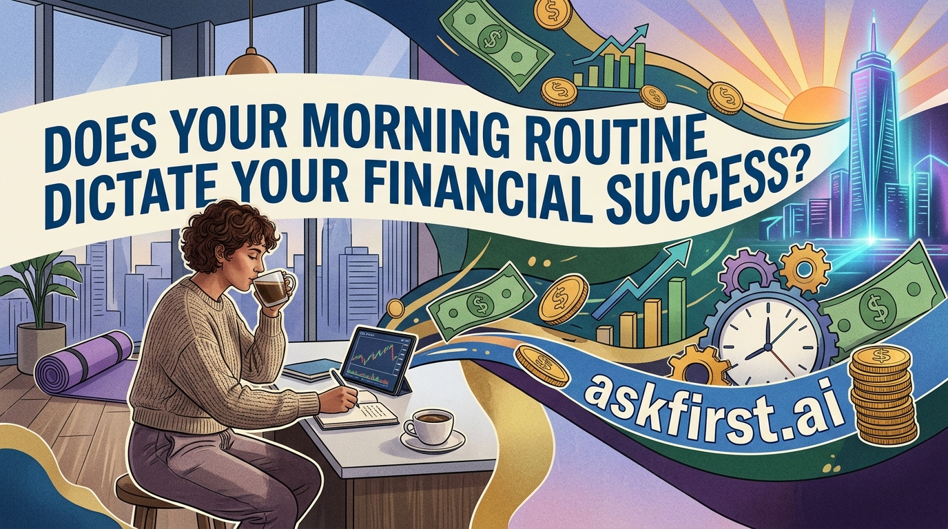 Does your morning routine dictate your financial success? Does your morning routine dictate your financial success?
