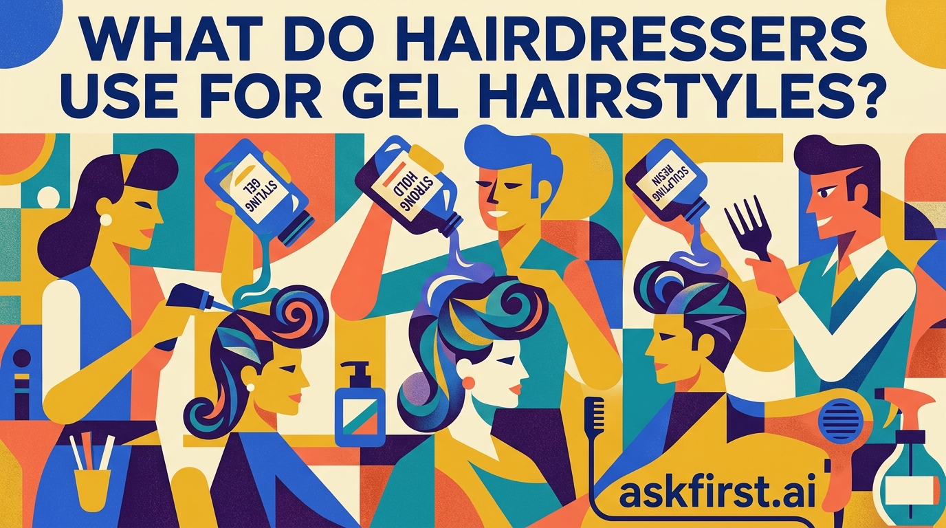 What do hairdressers use for gel hairstyles? What do hairdressers use for gel hairstyles?