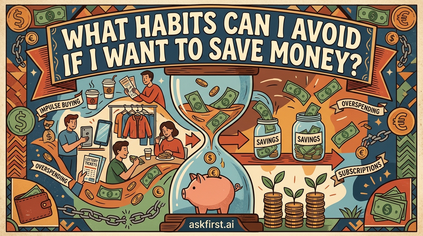 What habits can I avoid if I want to save money? What habits can I avoid if I want to save money?