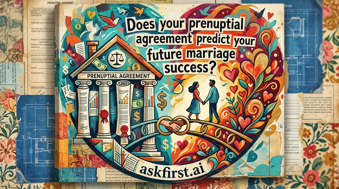 Does your prenuptial agreement predict your future marriage success? Does your prenuptial agreement predict your future marriage success?