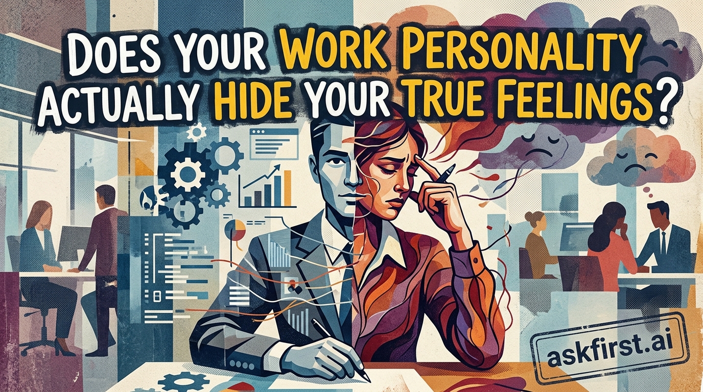 Does your work personality actually hide your true feelings? Does your work personality actually hide your true feelings?