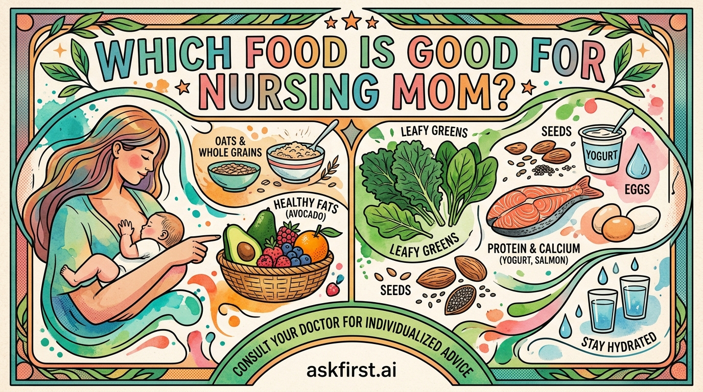 Which food is good for nursing mom? Which food is good for nursing mom?
