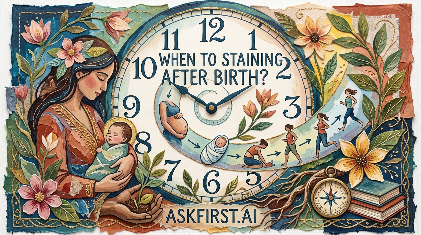 When to start training after birth? When to start training after birth?