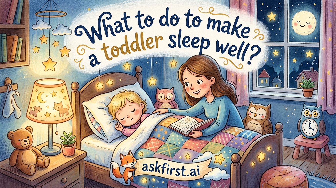 What to do to make a toddler sleep well? What to do to make a toddler sleep well?