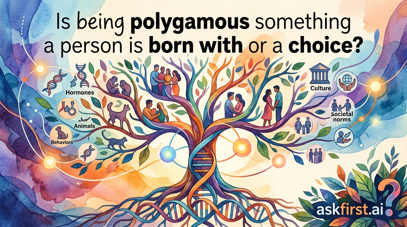 Is being polygamous something a person is born with or a choice? Is being polygamous something a person is born with or a choice?