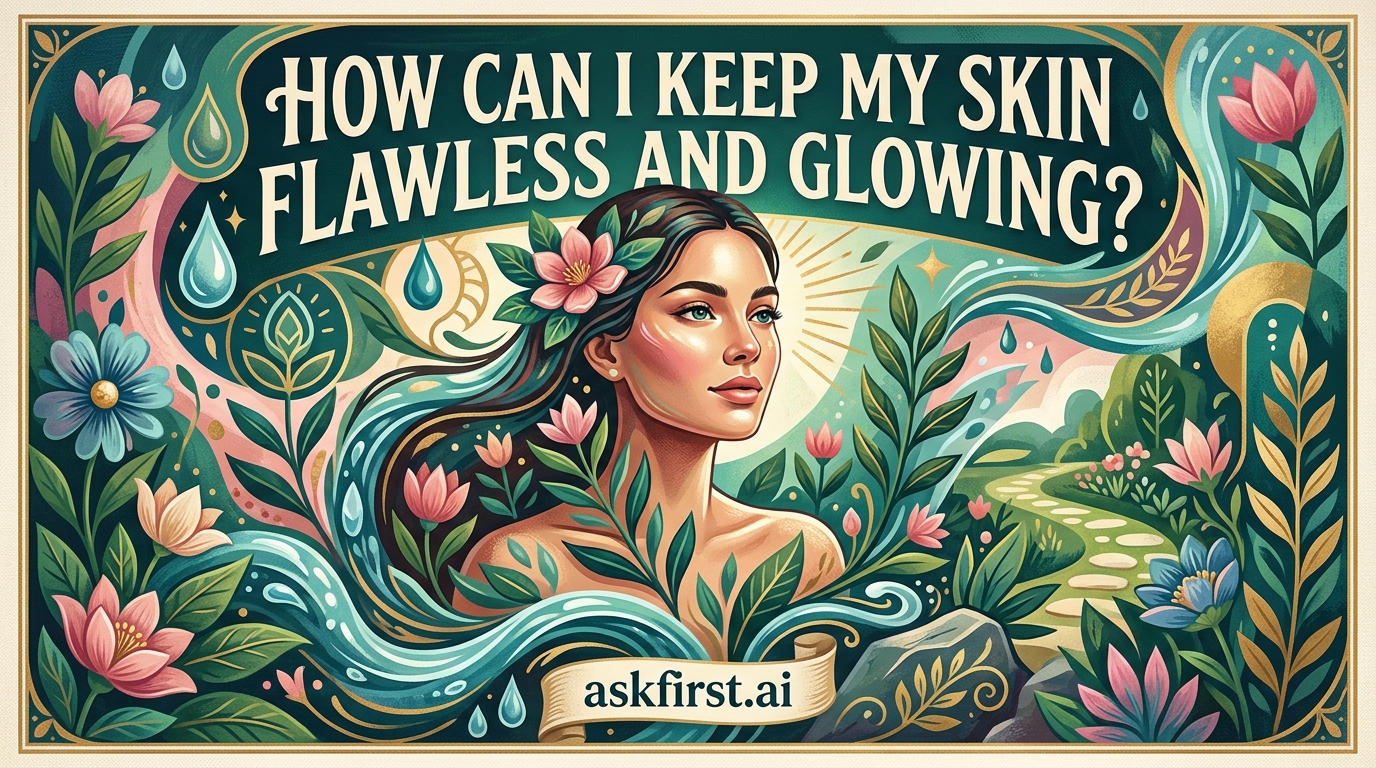 How can I keep my skin flawless and glowing? How can I keep my skin flawless and glowing?
