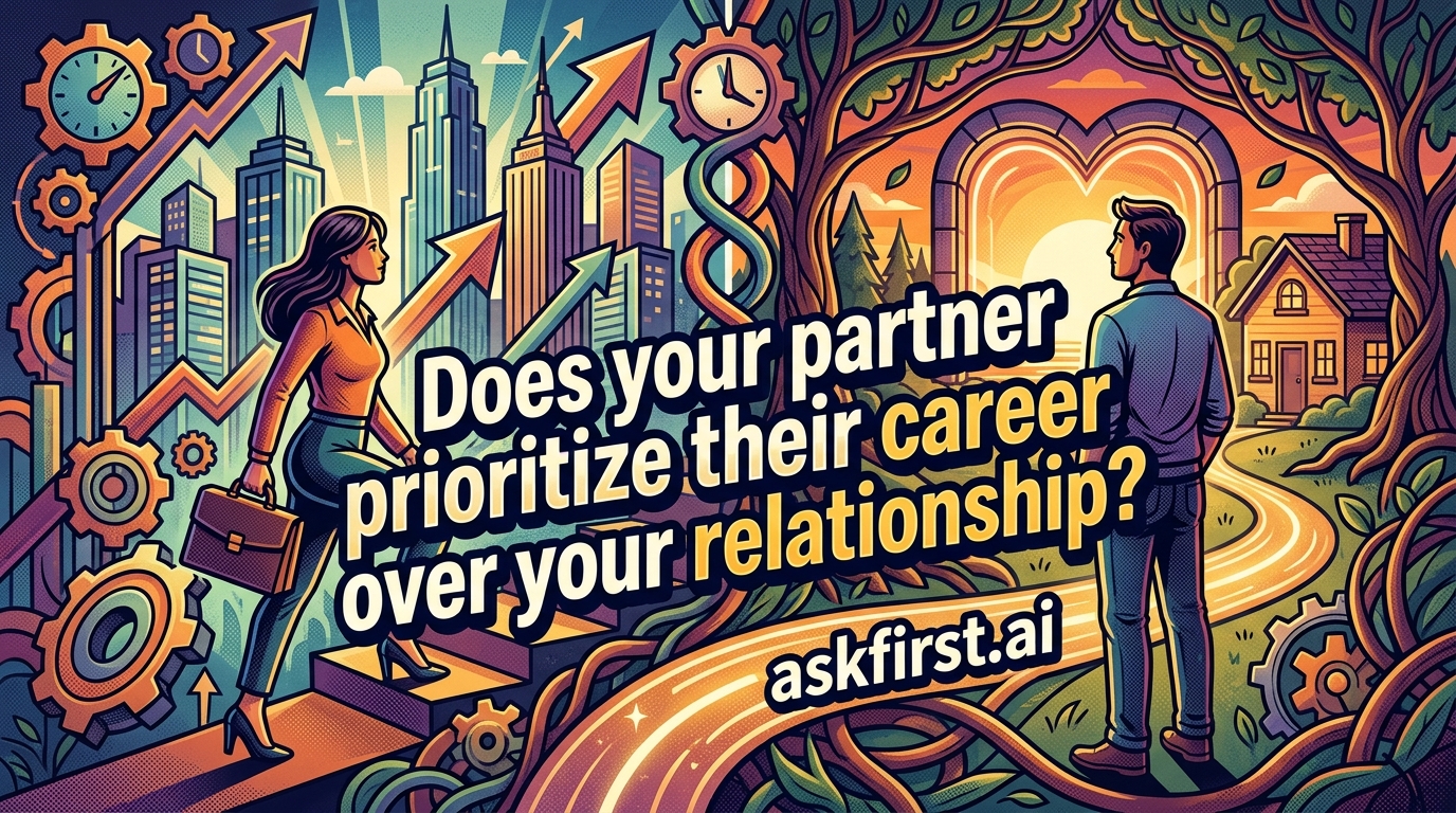 Does your partner prioritize their career over your relationship? Does your partner prioritize their career over your relationship?