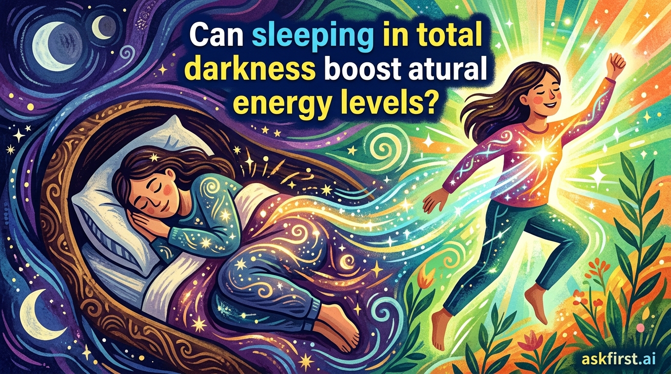 Can sleeping in total darkness boost your natural energy levels? Can sleeping in total darkness boost your natural energy levels?