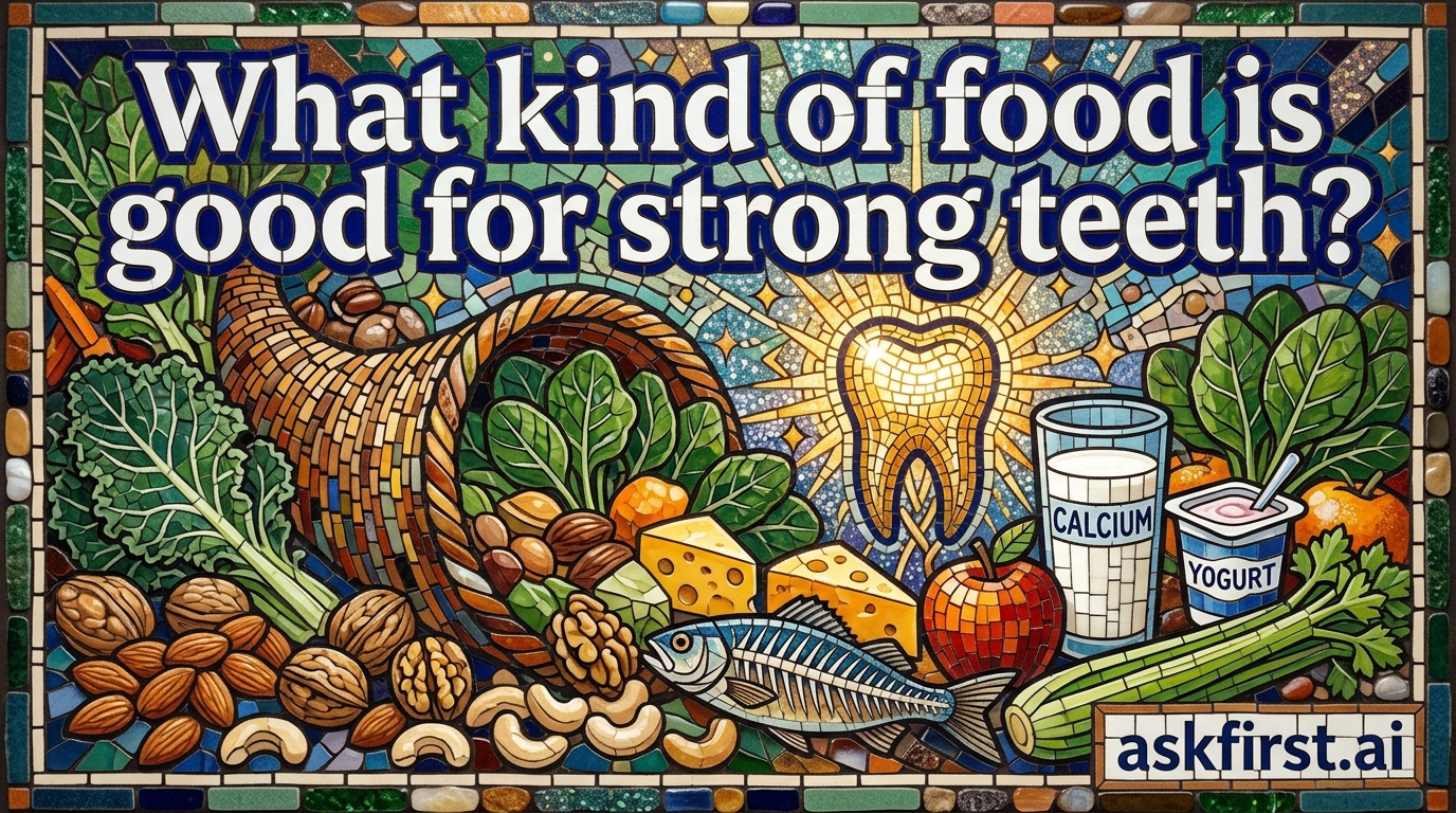 What kind of food is good for strong teeth? What kind of food is good for strong teeth?