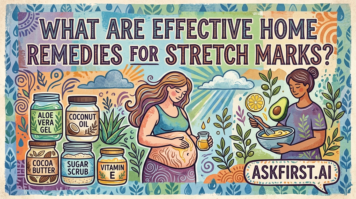 What are effective home remedies for strech marks? What are effective home remedies for strech marks?