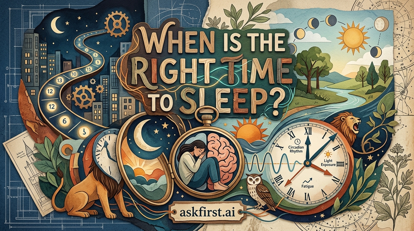 When is the right time to sleep? When is the right time to sleep?