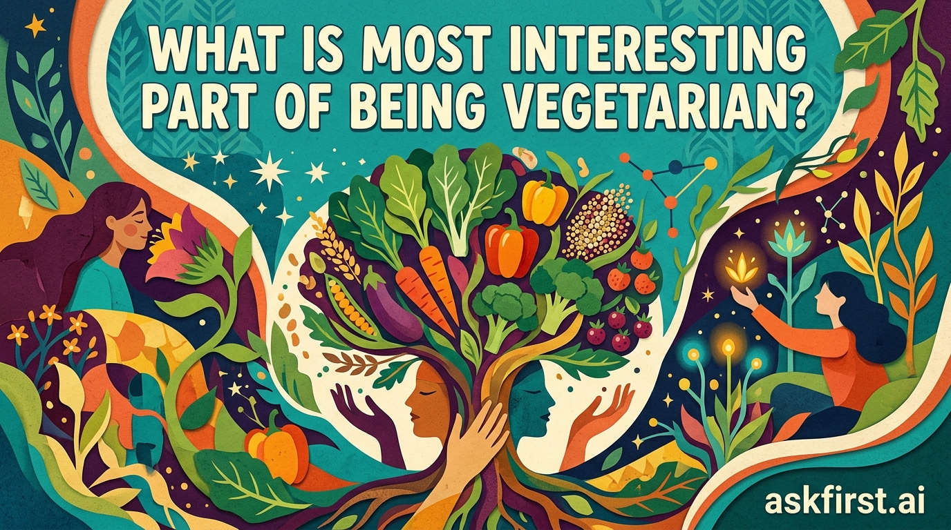 What is most interesting part of being vegetarian? What is most interesting part of being vegetarian?