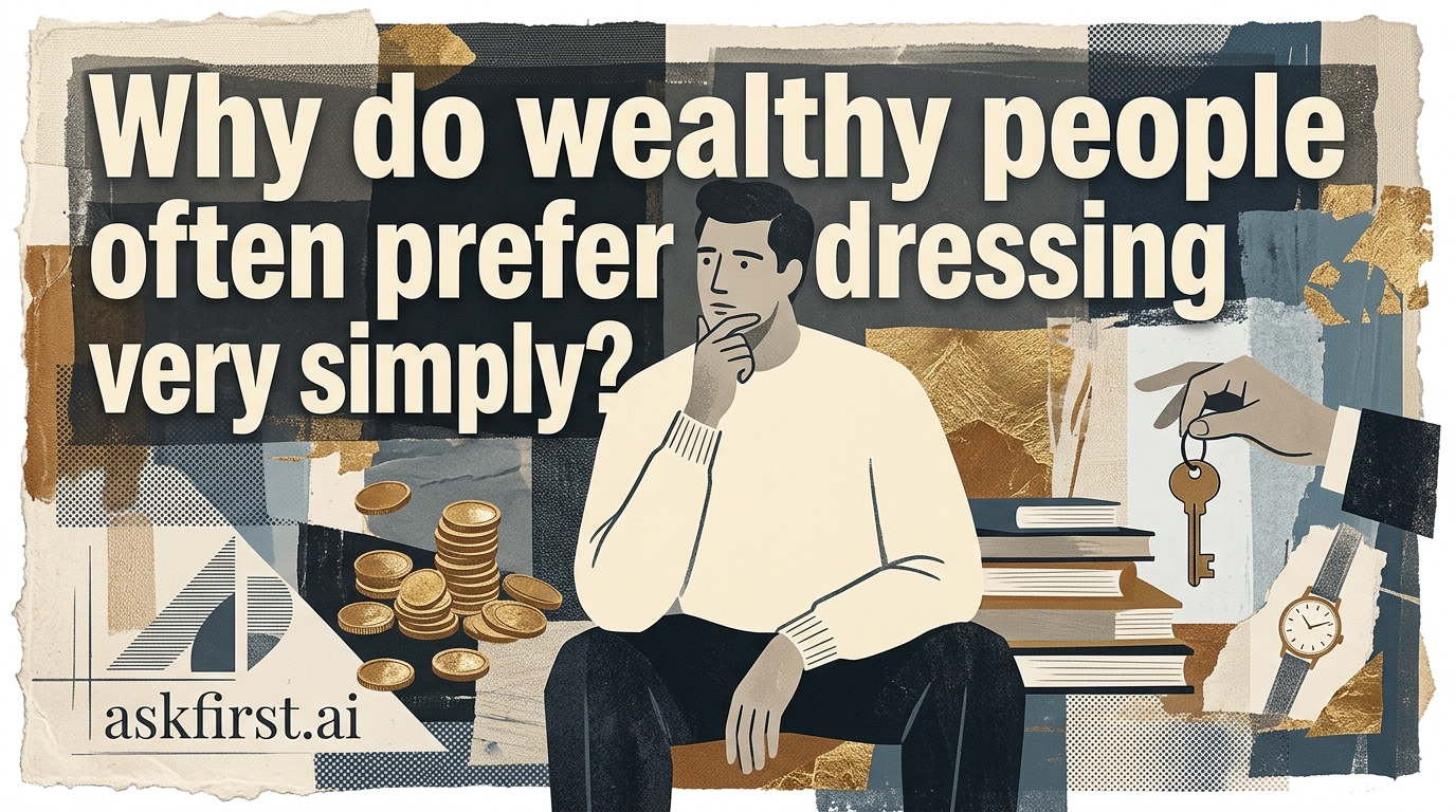 Why do wealthy people often prefer dressing very simply? Why do wealthy people often prefer dressing very simply?