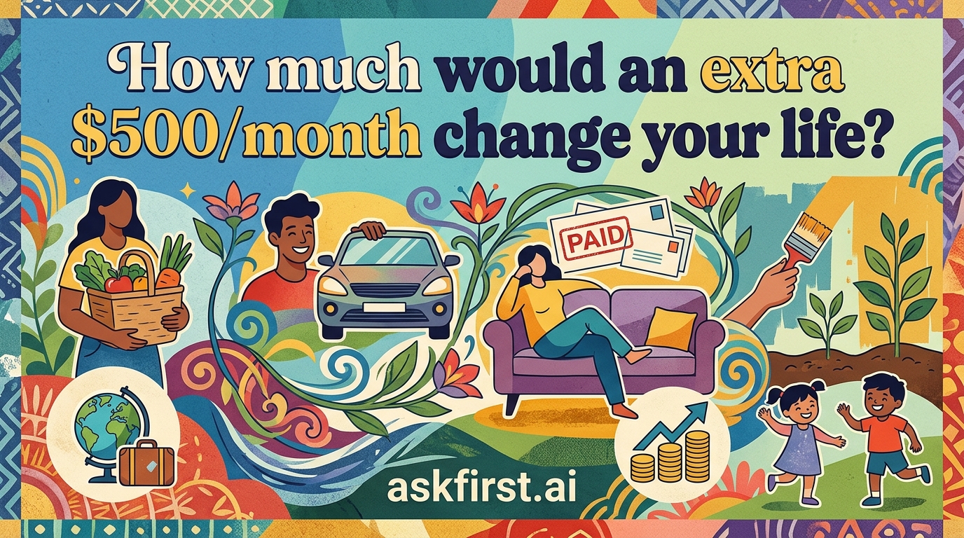 How much would an extra $500/month change your life? How much would an extra $500/month change your life?