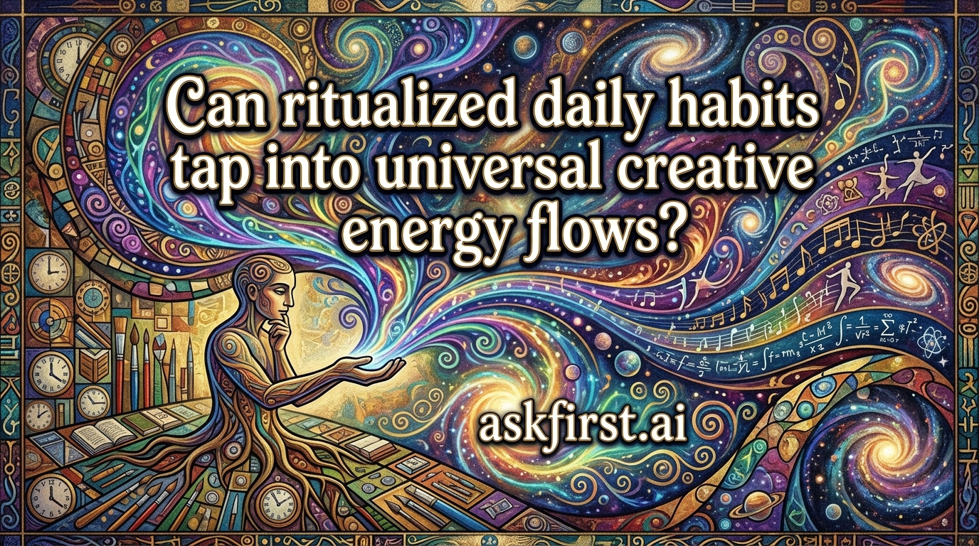Can ritualized daily habits tap into universal creative energy flows? Can ritualized daily habits tap into universal creative energy flows?