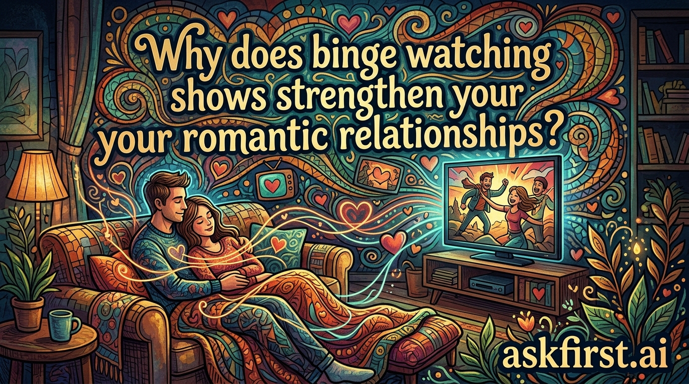 Why does binge watching shows strengthen your romantic relationships? Why does binge watching shows strengthen your romantic relationships?