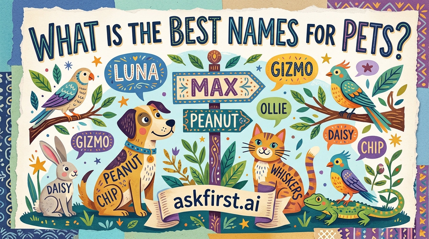 What is the best names for pets? What is the best names for pets?