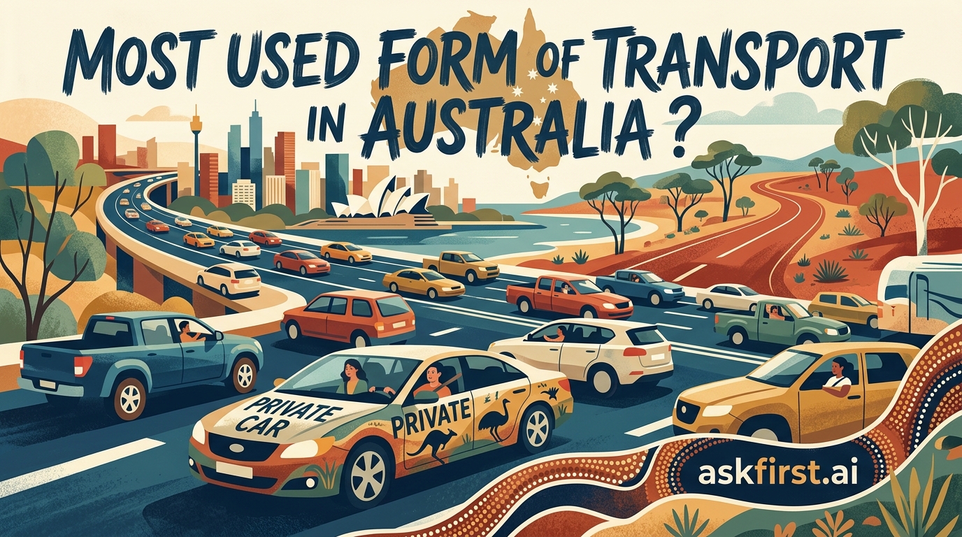 Most used form of transport in Australia ? Most used form of transport in Australia ?