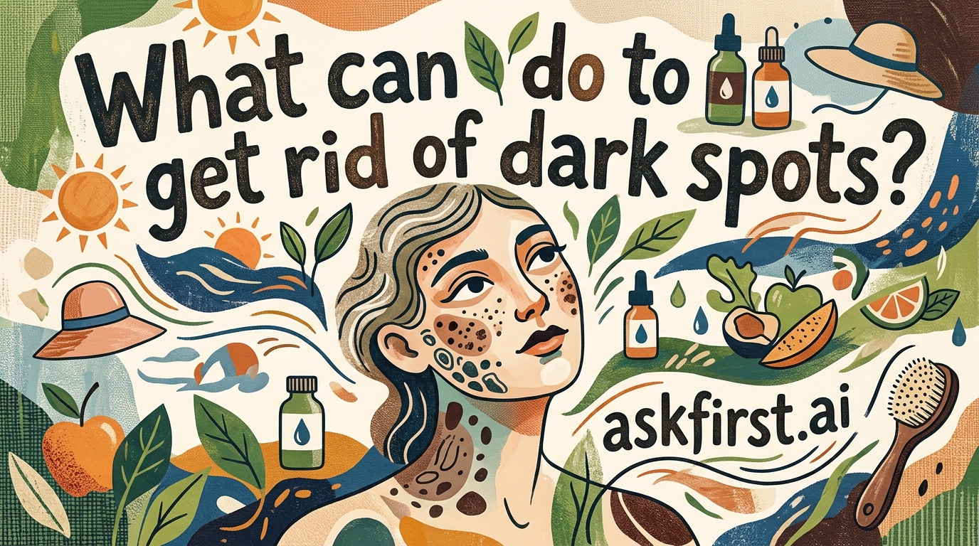 What can do to get rid of dark spots? What can do to get rid of dark spots?