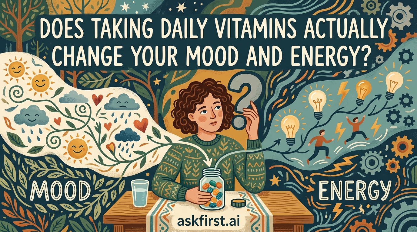 Does taking daily vitamins actually change your mood and energy? Does taking daily vitamins actually change your mood and energy?