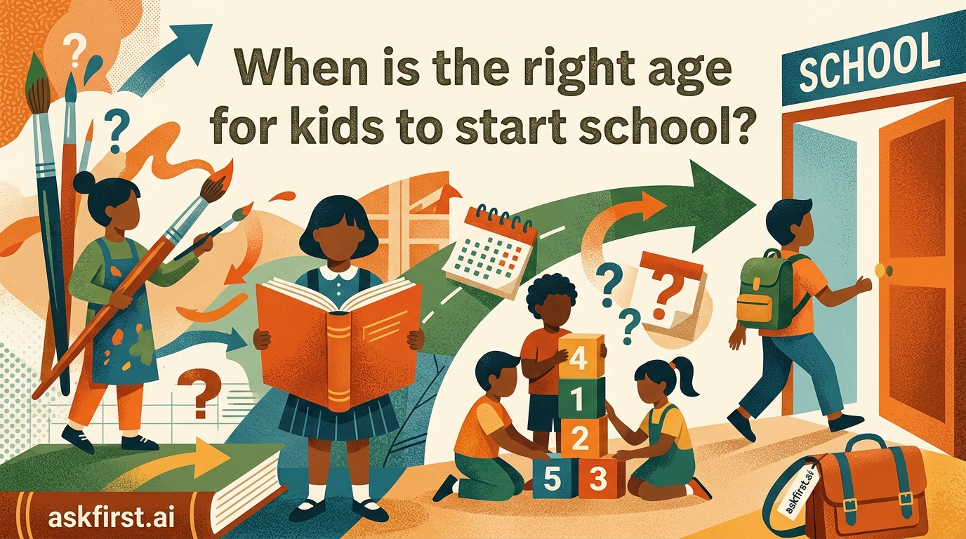 When is the right age for kids to start school? When is the right age for kids to start school?