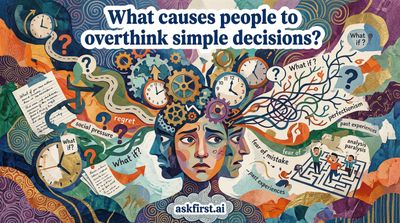 What causes people to overthink simple decisions?