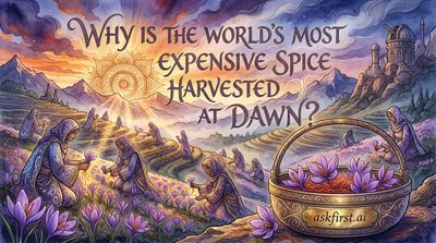 Why is the world's most expensive spice harvested at dawn?