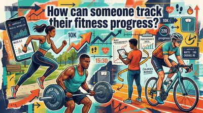 How can someone track their fitness progress?