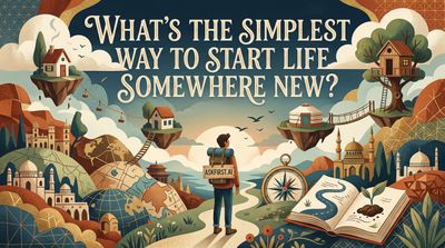 What's the simplest way to start life somewhere new?