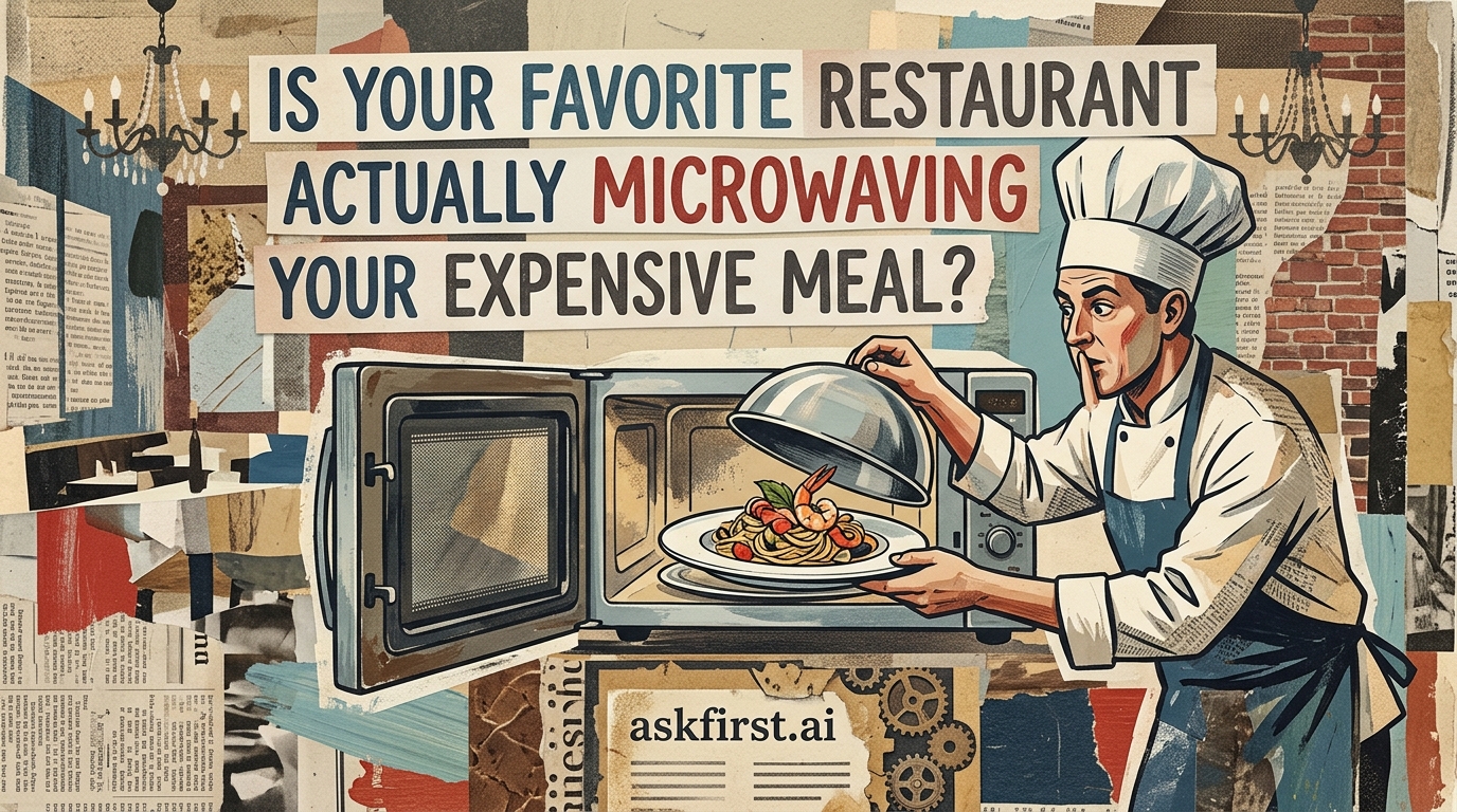 Is your favorite restaurant actually microwaving your expensive meal? Is your favorite restaurant actually microwaving your expensive meal?