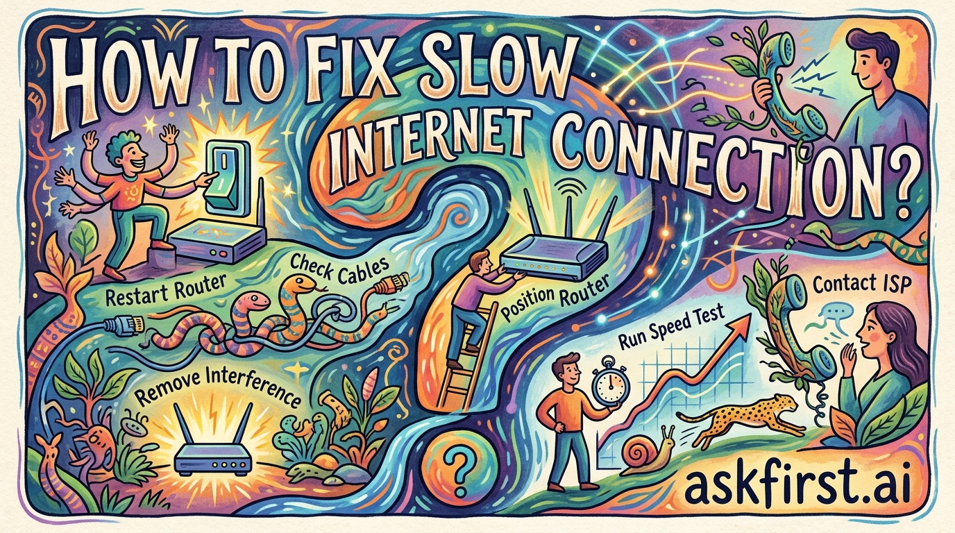 How to fix slow internet connection? How to fix slow internet connection?