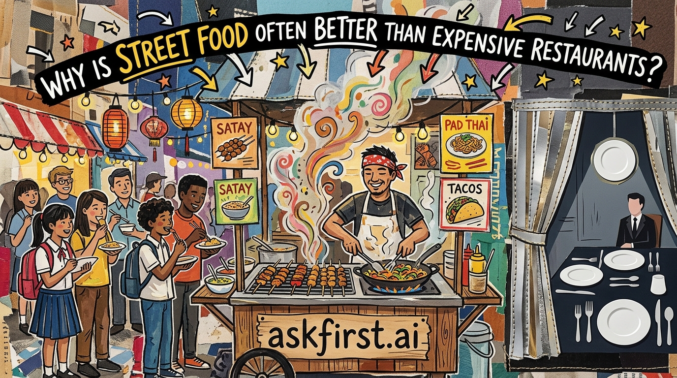 Why is street food often better than expensive restaurants? Why is street food often better than expensive restaurants?