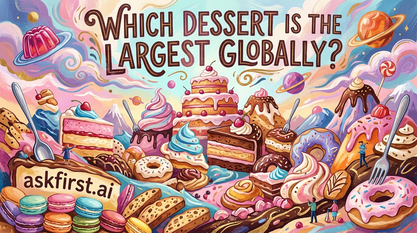 Which dessert is the largest globally? Which dessert is the largest globally?