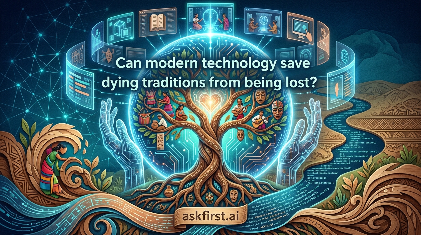 Can modern technology save dying traditions from being lost? Can modern technology save dying traditions from being lost?