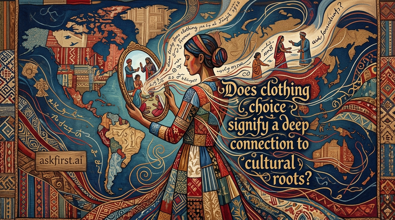 Does clothing choice signify a deep connection to cultural roots? Does clothing choice signify a deep connection to cultural roots?