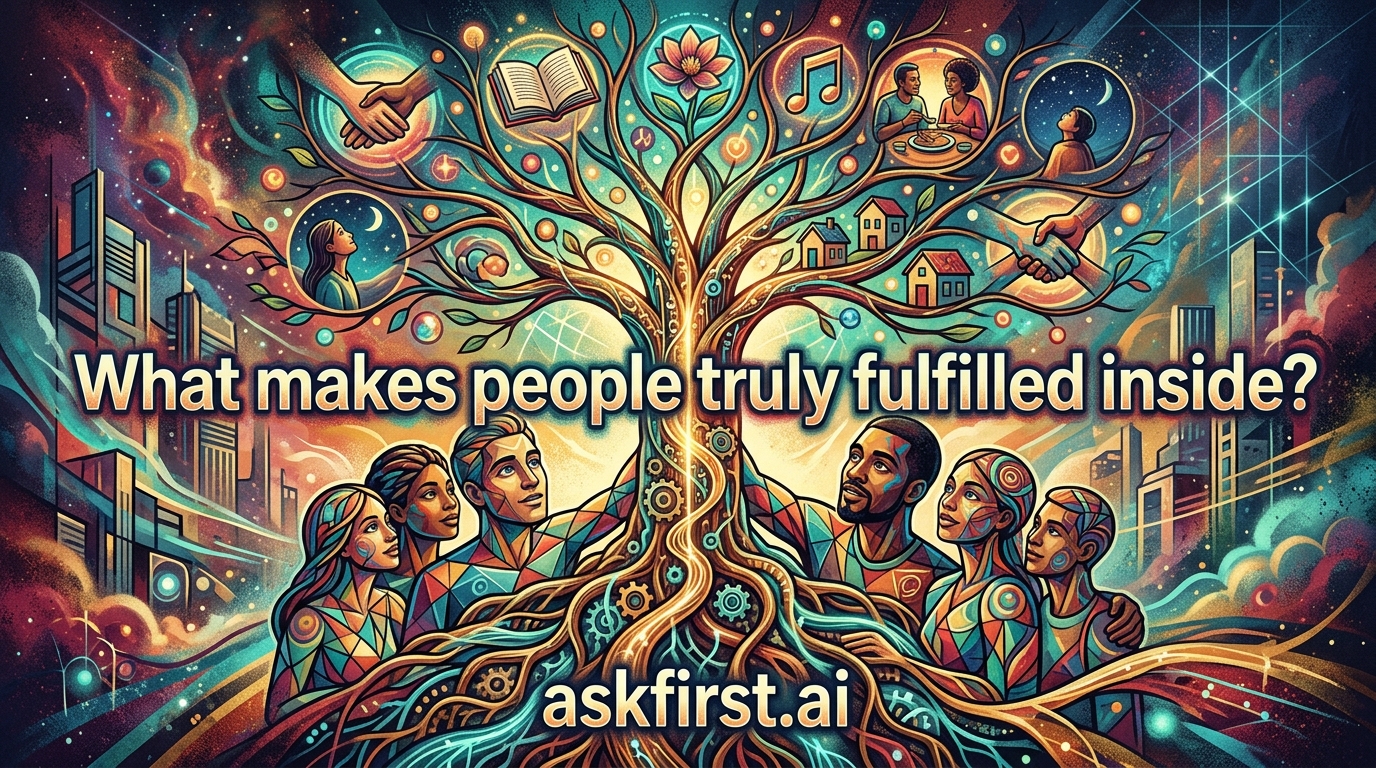 What makes people truly fulfilled inside? What makes people truly fulfilled inside?