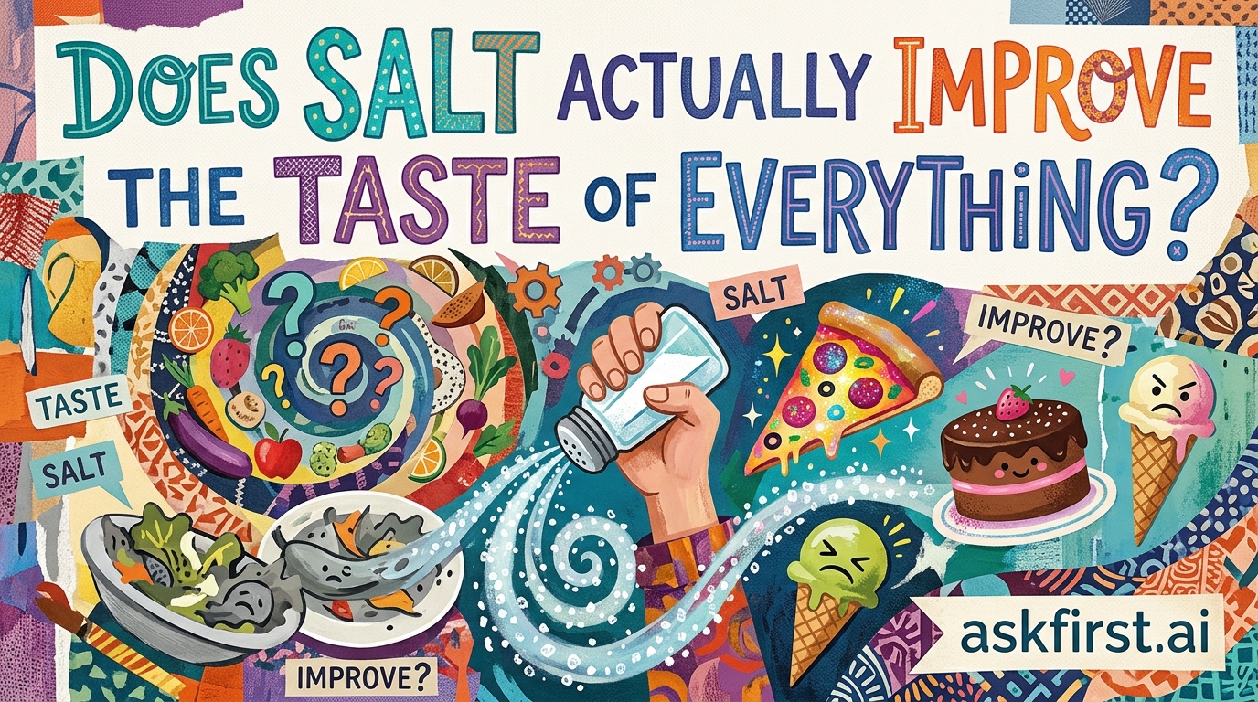 Does salt actually improve the taste of everything? Does salt actually improve the taste of everything?
