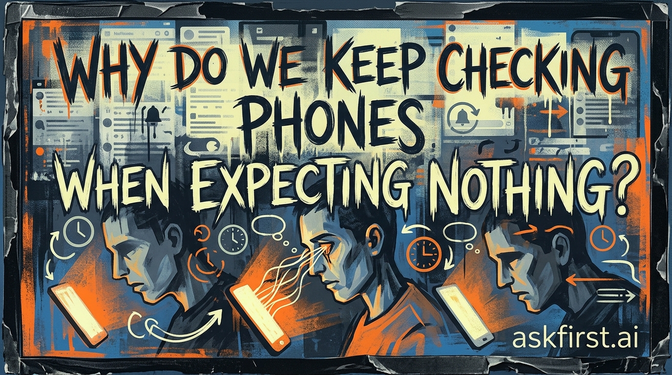 Why do we keep checking phones when expecting nothing? Why do we keep checking phones when expecting nothing?