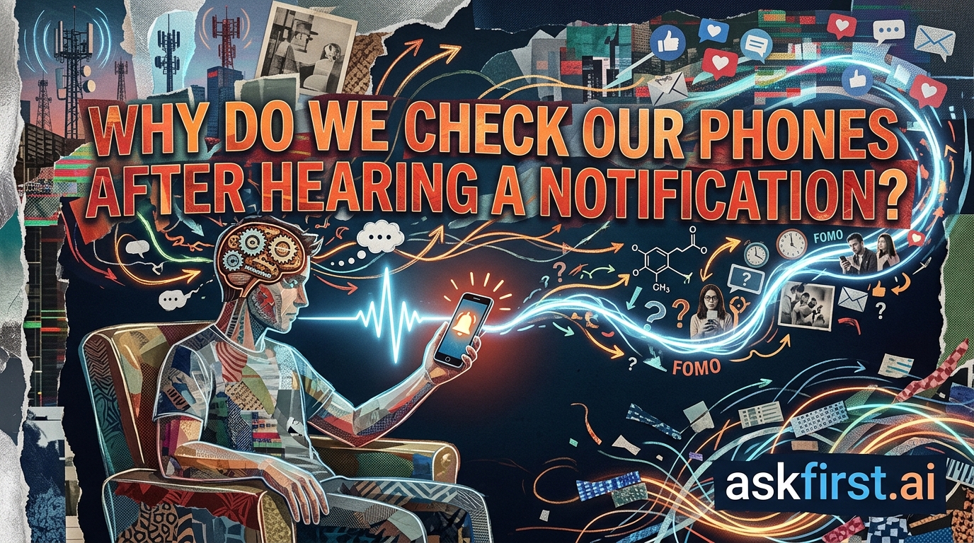 Why do we check our phones after hearing a notification? Why do we check our phones after hearing a notification?