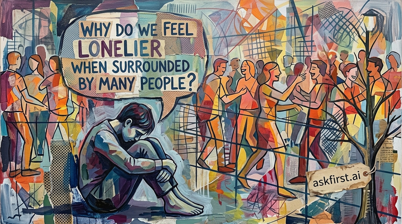 Why do we feel lonelier when surrounded by many people? Why do we feel lonelier when surrounded by many people?
