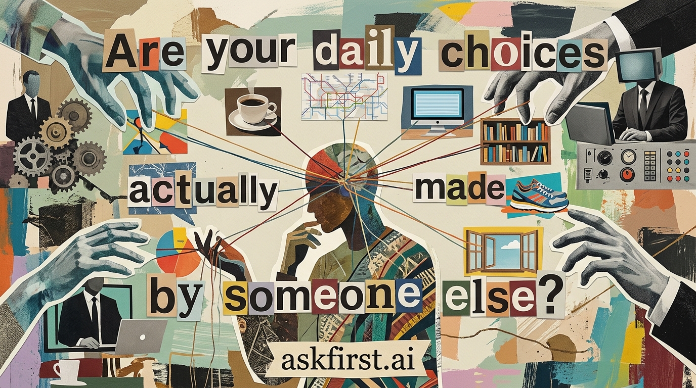 Are your daily choices actually made by someone else? Are your daily choices actually made by someone else?