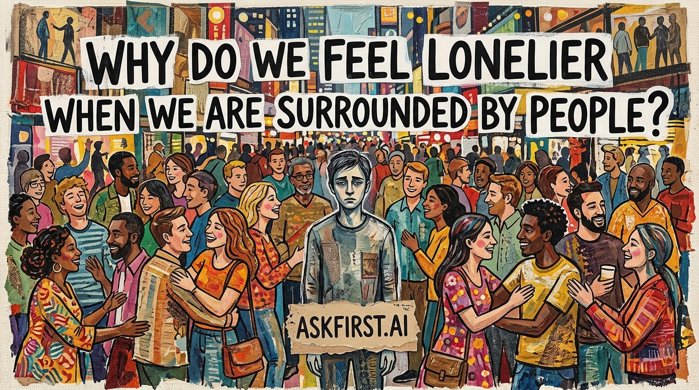 Why do we feel lonelier when we are surrounded by people? Why do we feel lonelier when we are surrounded by people?