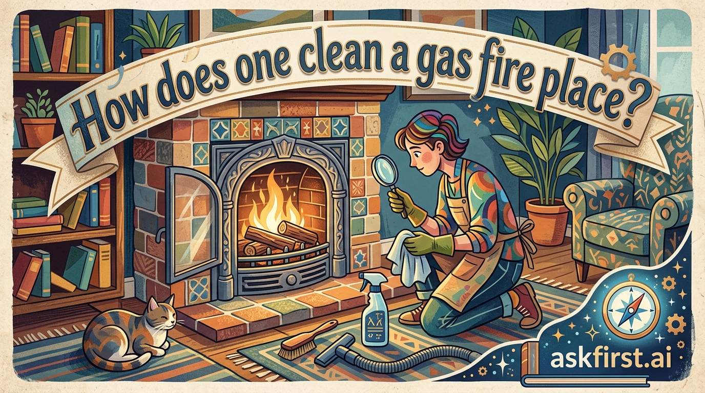 How does one clean a gas fire place? How does one clean a gas fire place?