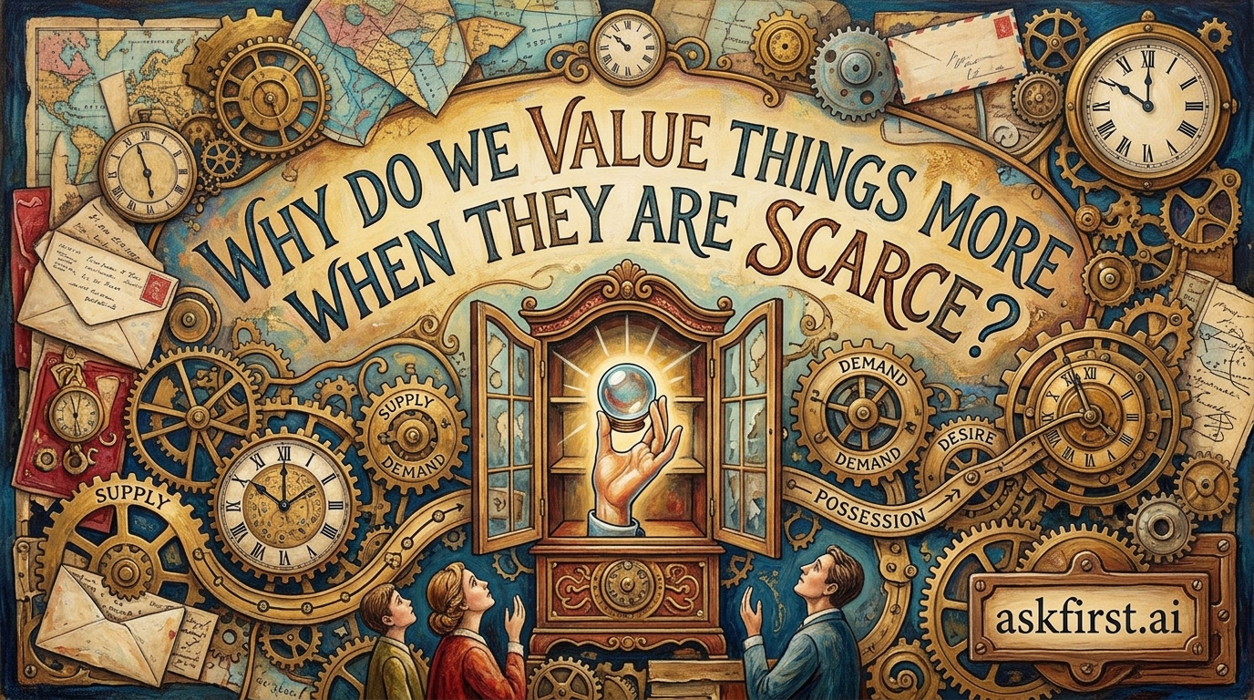 Why do we value things more when they are scarce? Why do we value things more when they are scarce?