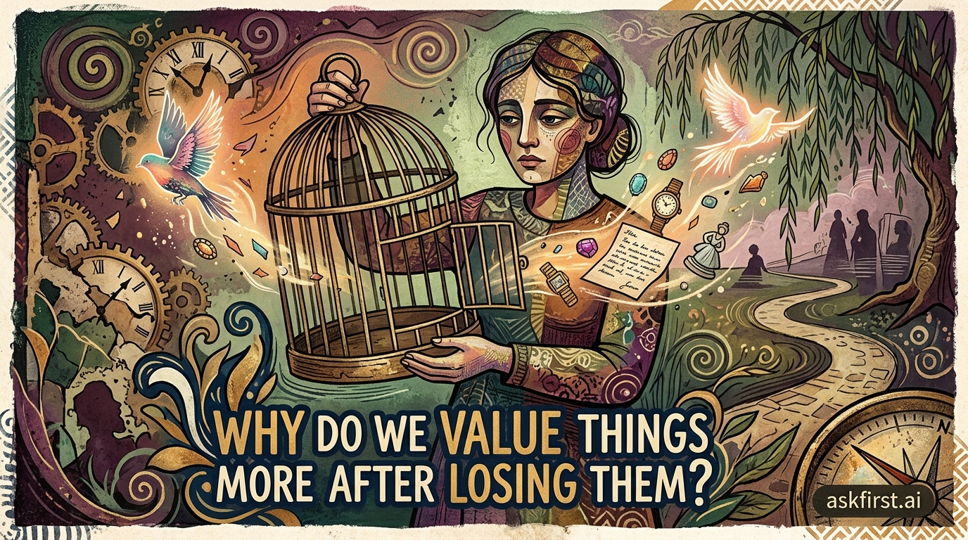 Why do we value things more after losing them? Why do we value things more after losing them?