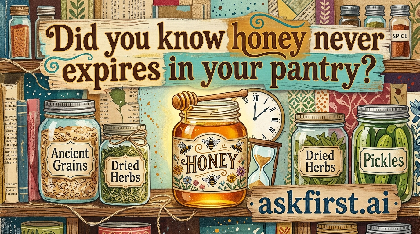 Did you know honey never expires in your pantry? Did you know honey never expires in your pantry?