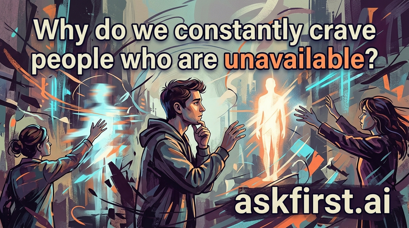 Why do we constantly crave people who are unavailable? Why do we constantly crave people who are unavailable?