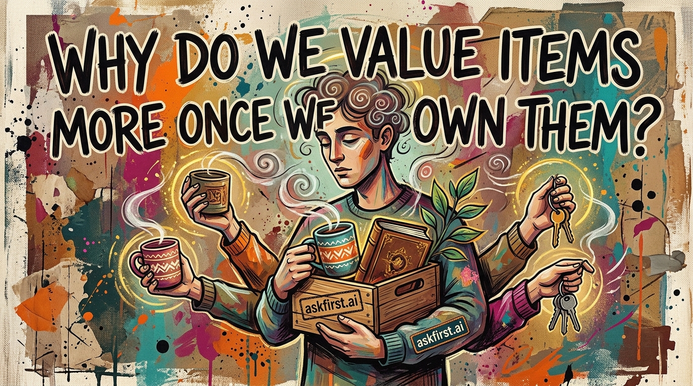 Why do we value items more once we own them? Why do we value items more once we own them?