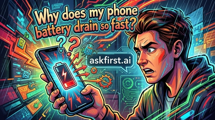 Why does my phone battery drain so fast? Why does my phone battery drain so fast?