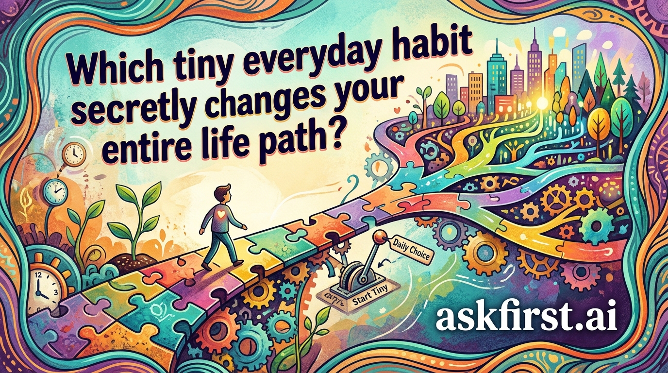 Which tiny everyday habit secretly changes your entire life path? Which tiny everyday habit secretly changes your entire life path?